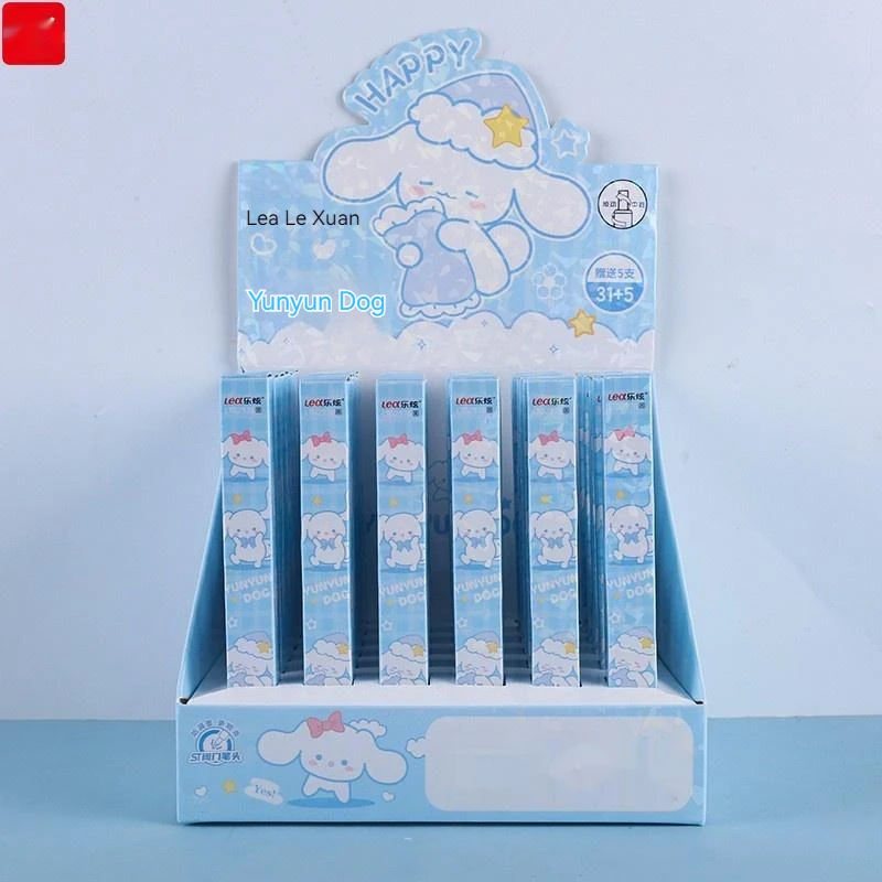 36pcs Kawaii Sanrio Kuromi Melody 0.5mm Black Quick Drying Pens Neutral Pen Students School Office Writing Supplies Stationery