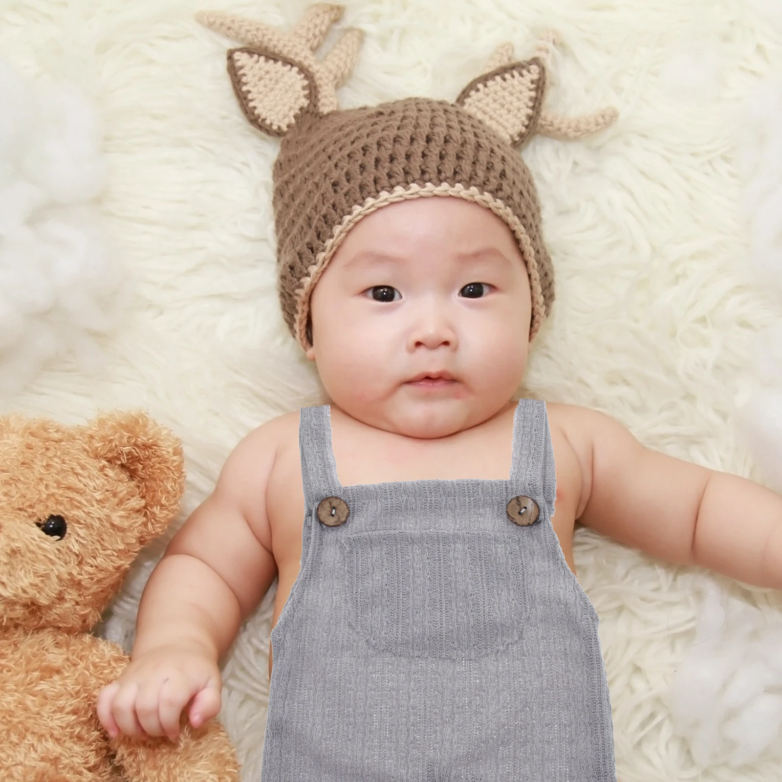 

Baby Strappy Romper Sleeveless Suspender Jumpsuits Summer Clothes Newborn Girl Outfits Gray Easy Wash Photo Shoot Baby Clothes