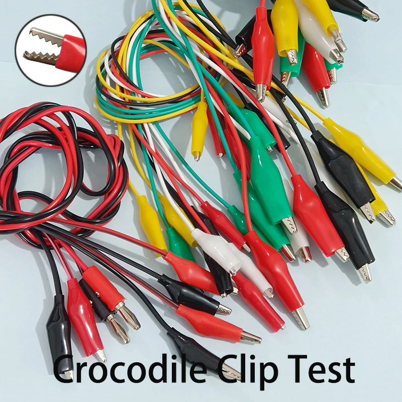 

1Set Electrical DIY Test Leads Alligator Double-ended Crocodile Clips Clip Test Jumper Wire Banana Plug for Electrical Test