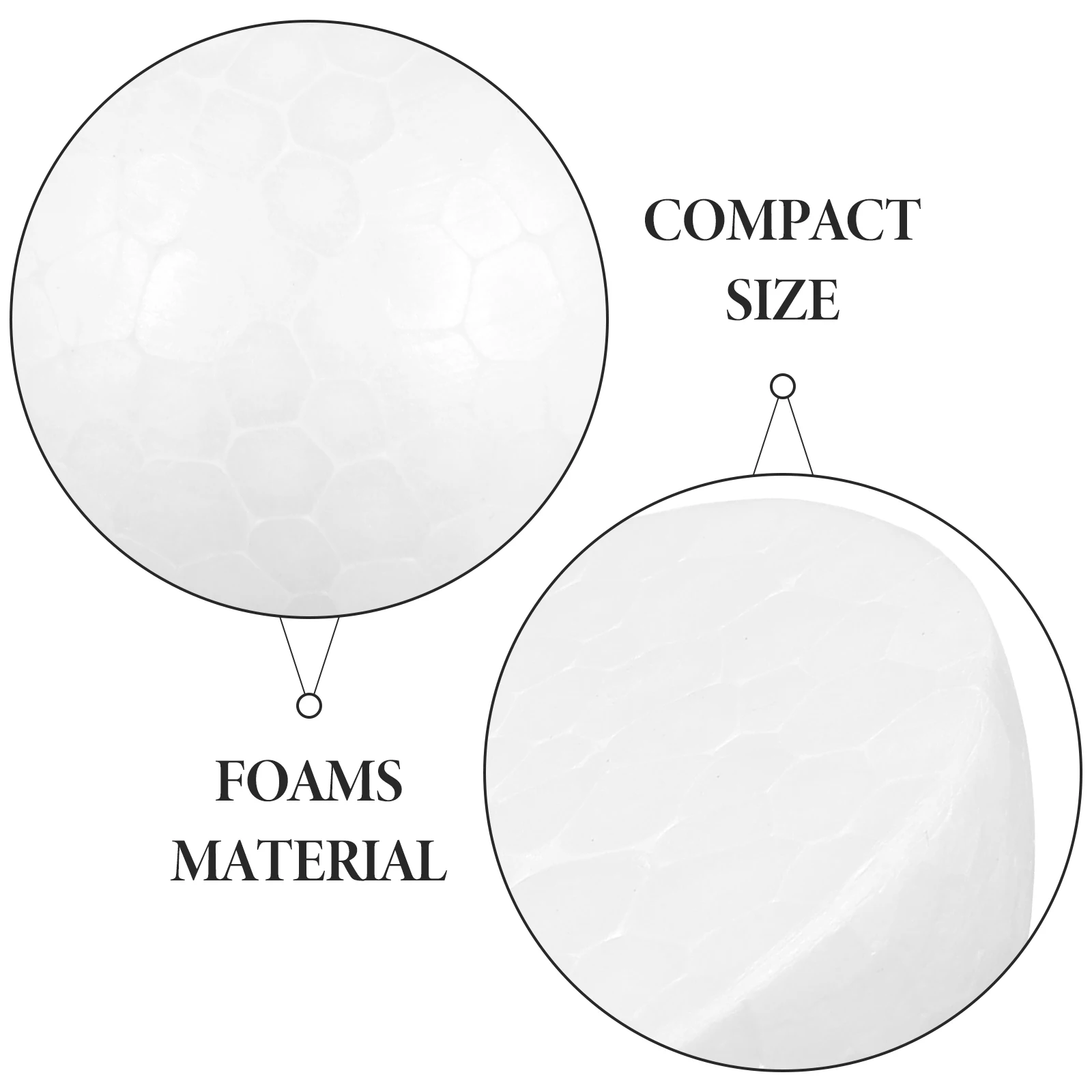30 قطعة نصف كرات من البوليسترين نصف دائرة من الإسفنج الأبيض لتزيين عيد الميلاد عناصر ديكور الحفلات للنشاط اليدوي