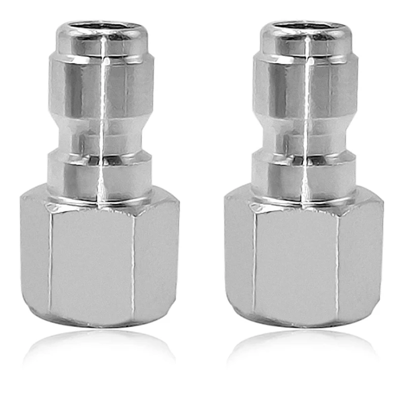 

2Pcs Pressure Washer Coupler - Stainless Steel Male Quick Connect Plug, Female NPT Fitting, 5000 PSI