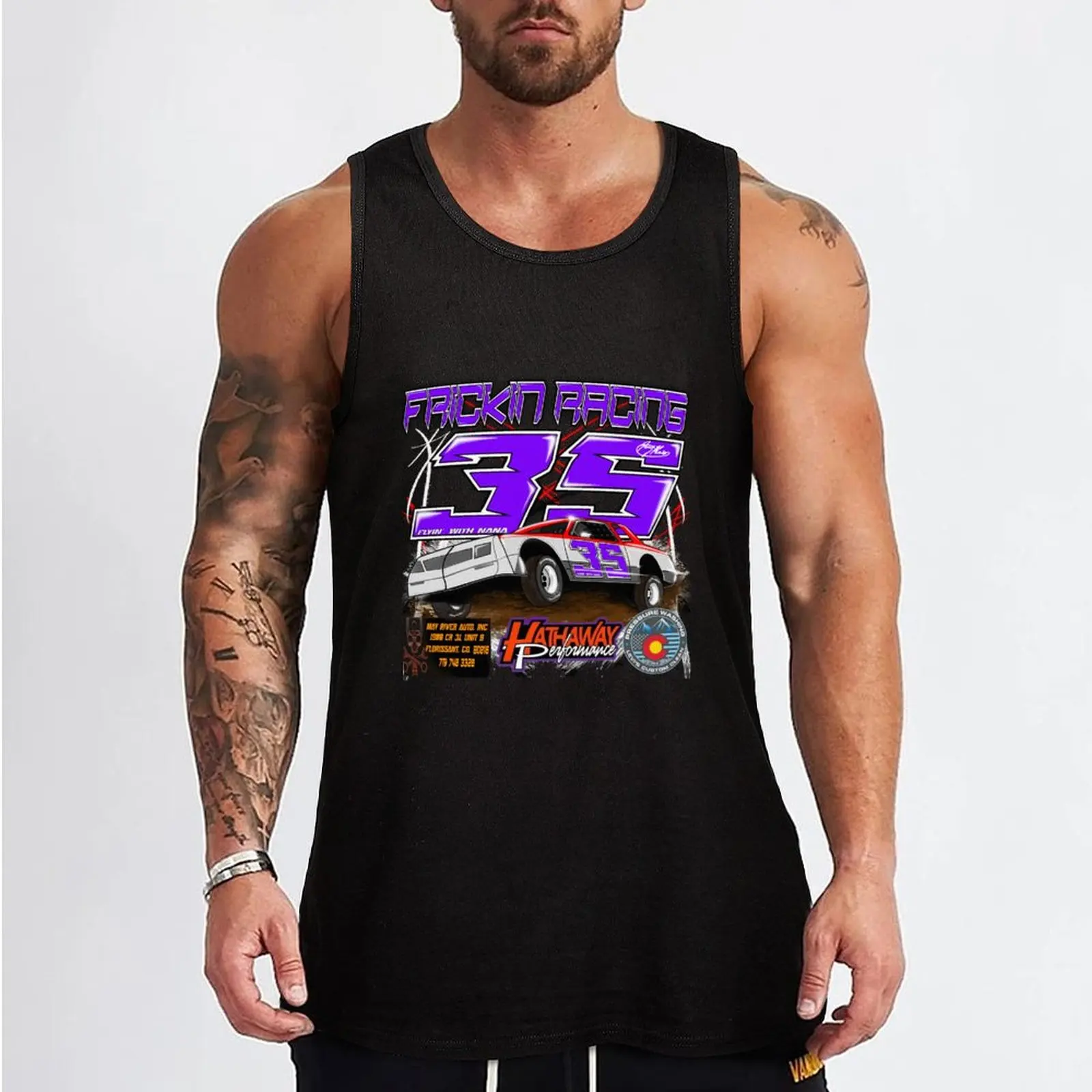 Frickin Racing 2023 Tank Top fitness Men's sleeveless t-shirt