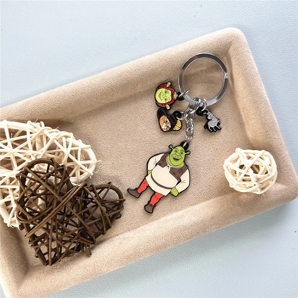 JYYH Green Monster Cartoon Comic Cosplay Surrounding Keychains High Quality Metal Jewelry Gifts for Friends Can be Wholesale