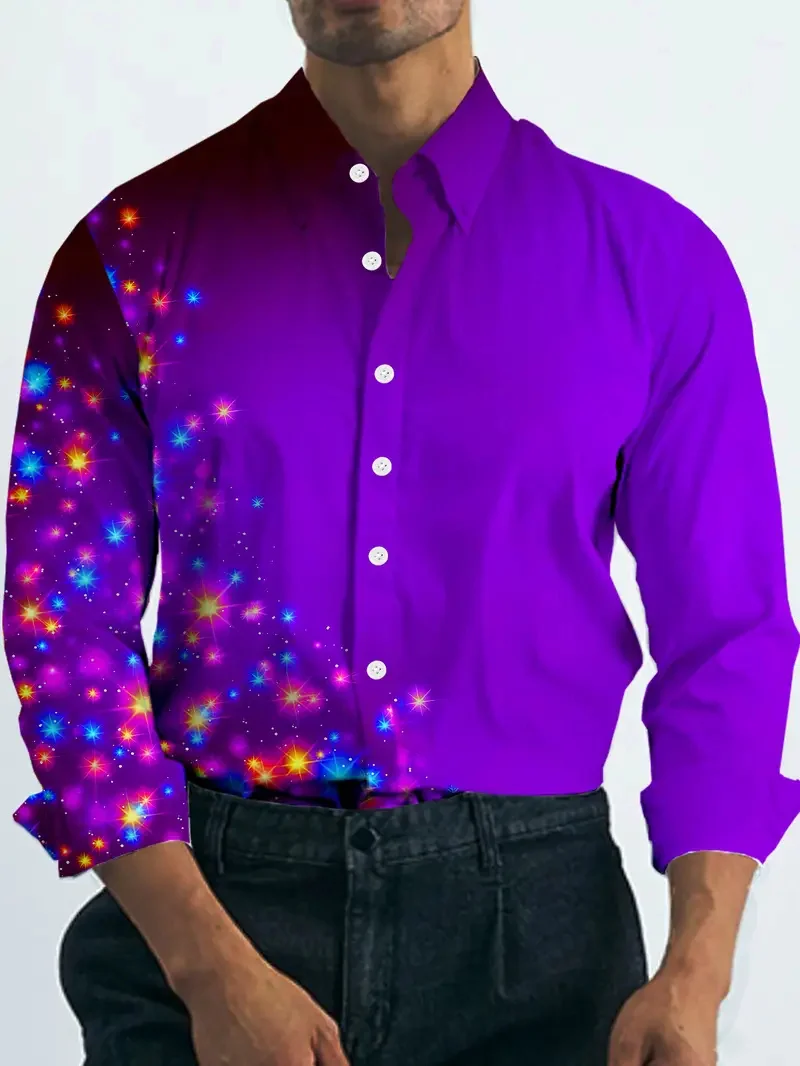 

Men's Summer Shirt Beach Shirt, Long Sleeve, Hawaiian Holiday Clothing Pink Pattern Shirt New Collection