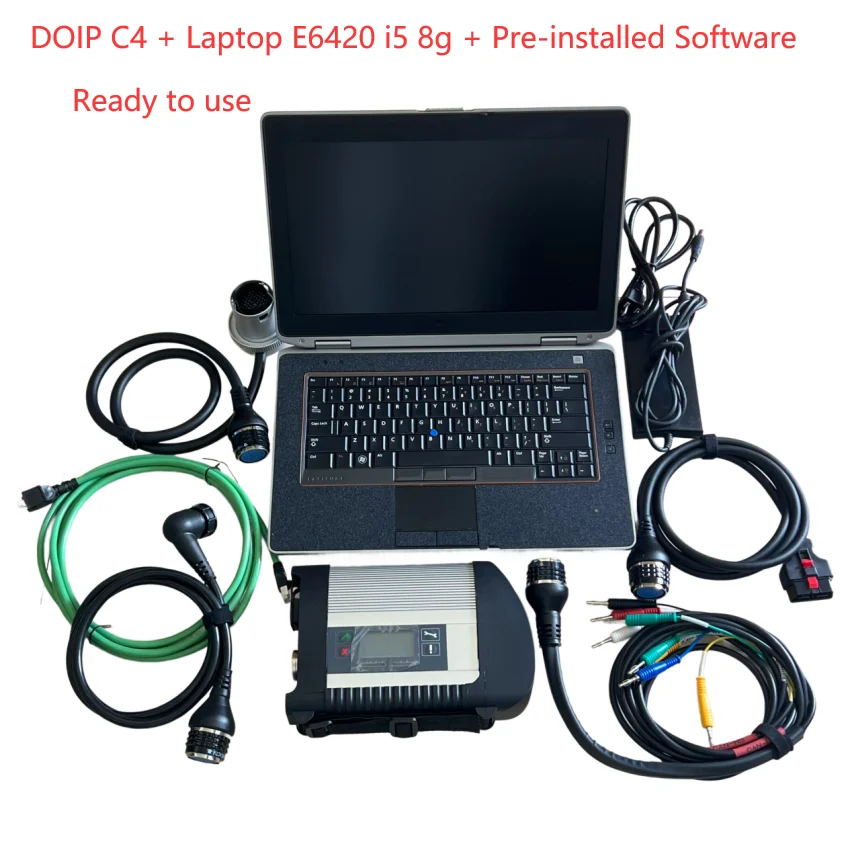 

High quality mb star c4 diagnostic scanner tool with 2025.06 xentry diagnosis software for benz with e6420 laptop i5 8g full set