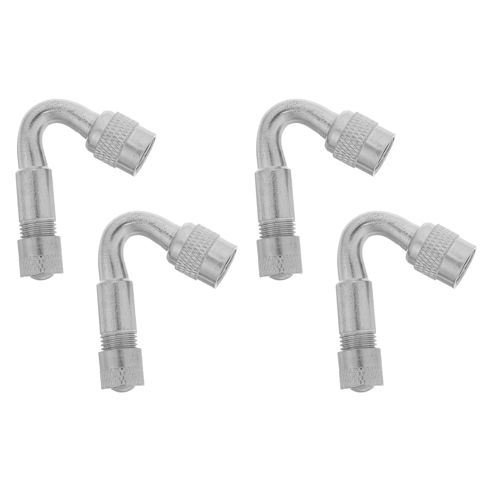 

4pcs Valve Stem Extenders 45 Degree Metal Universal Tire Valve Stem Extension Pole For Cars Motorcycles Easy Installation Tool