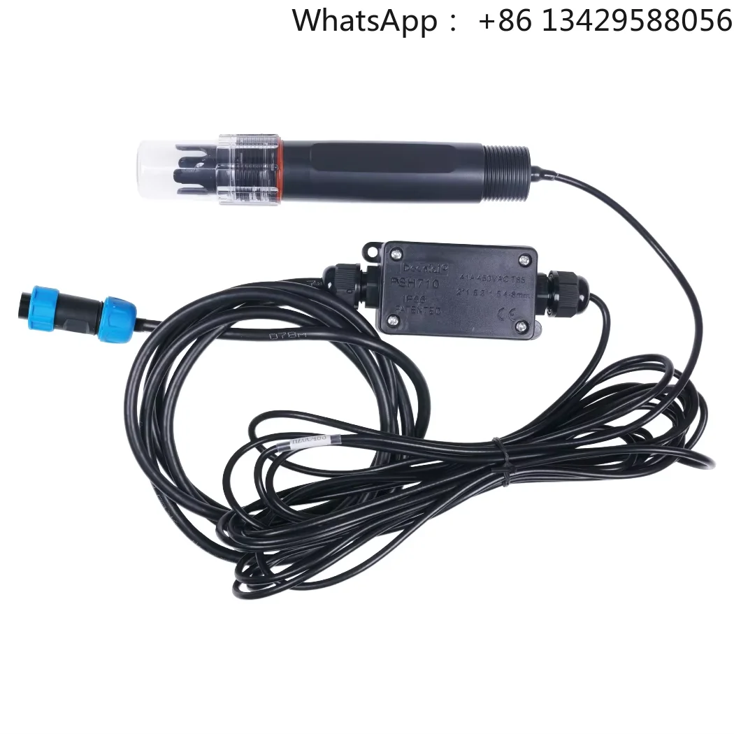 Industrial pH Sensor MODBUS-RTU RS485 & 0-2V Analog Voltage (S-pH-01B), with Waterproof Aviation Connector