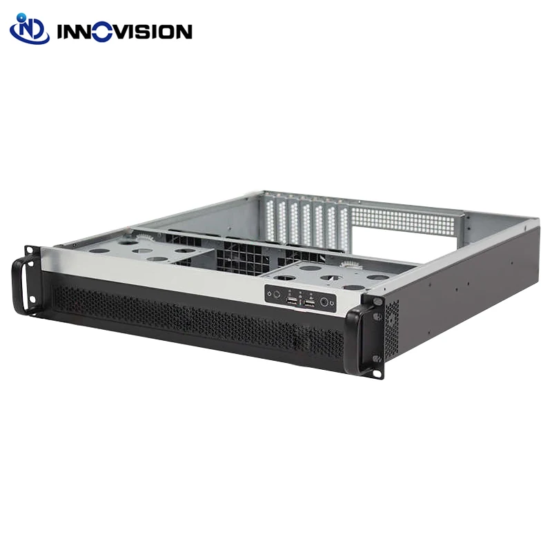 High Quality 2U 19inch Rack 480mm Depth Server Case Micro ATX IPC Chassis