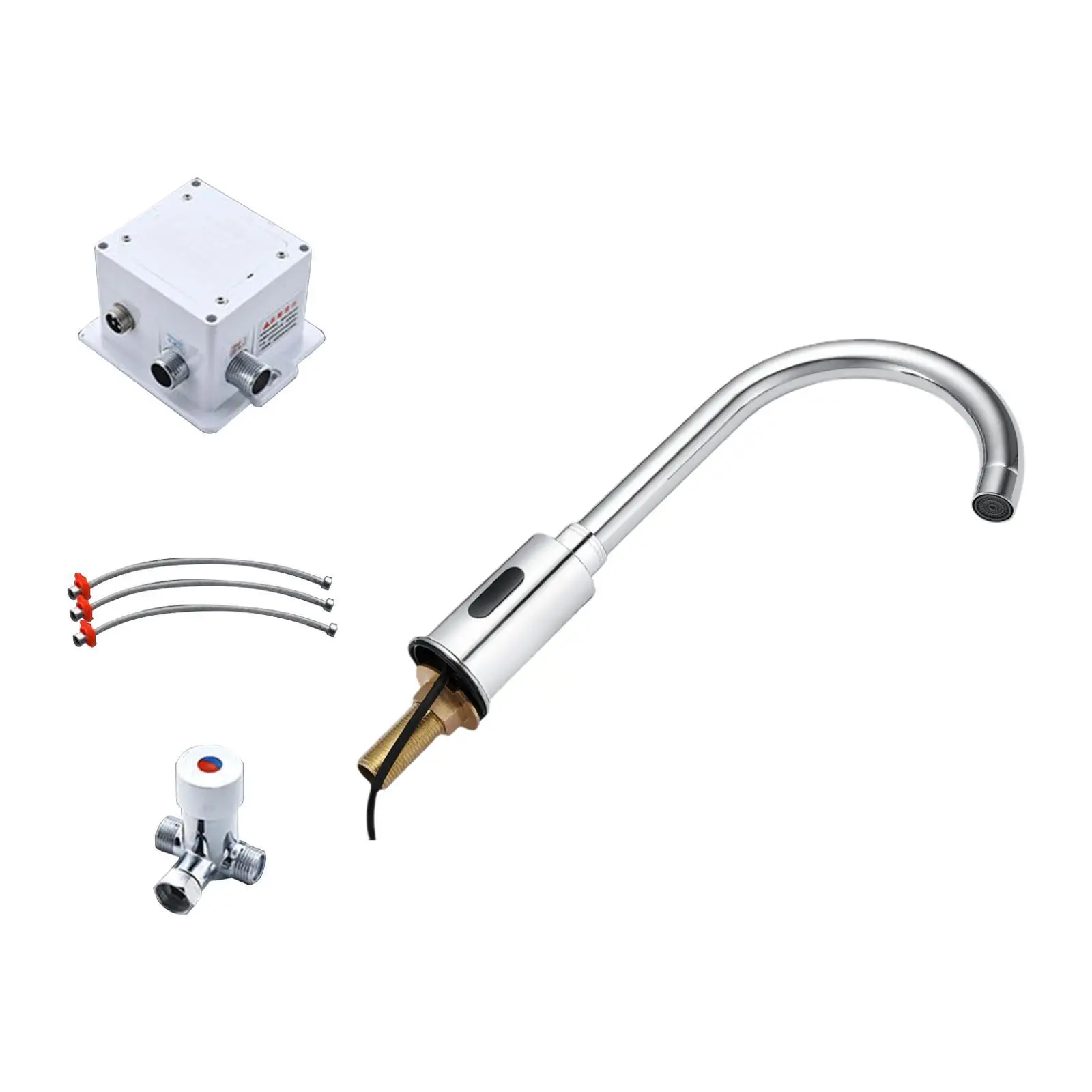 

Бесконтактный смеситель для раковины в ванной комнате, смеситель для умывальника из сплава для бара, домашнего ресторана