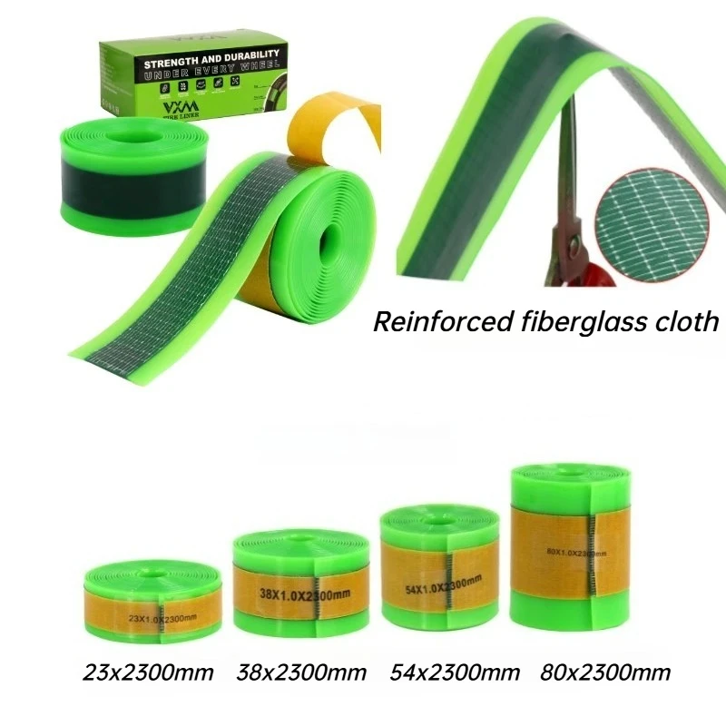 Bicycle Tire Liner Anti-Puncture Protection Strip Self-Adhesive TPU Fiberglass Inner Tube Protector