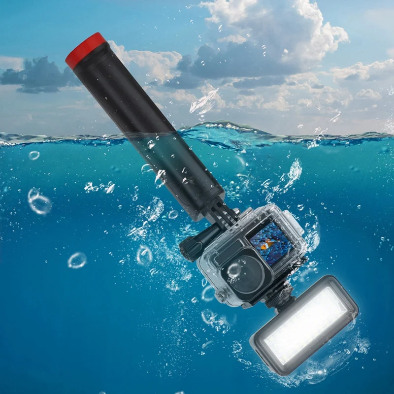 1 PC 40M Waterproof Video Light Diving LED Spot Lamp ABS For Gopro11 10 Action 3 Underwater Fill Light Action Camera Accessories