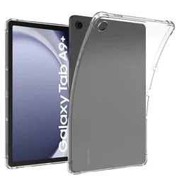 Silikon kılıf Samsung Galaxy Tab için A9 8.7/A9 + artı 11 2023 SM-X210 SM-X215 SM-X216 X210 X215 X216 şeffaf hava yastığı kapak