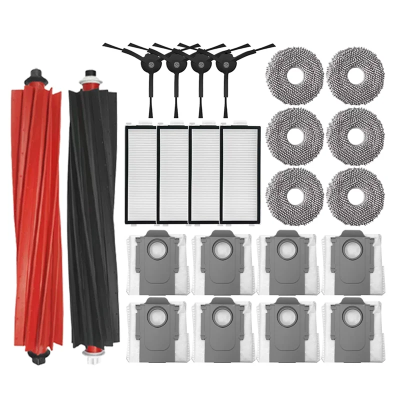 

BYBS-Suitable For Roborock Qrevo Master / Qrevo Slim Robot Main Side Brush Hepa Filter Vacuum Cleaner Parts