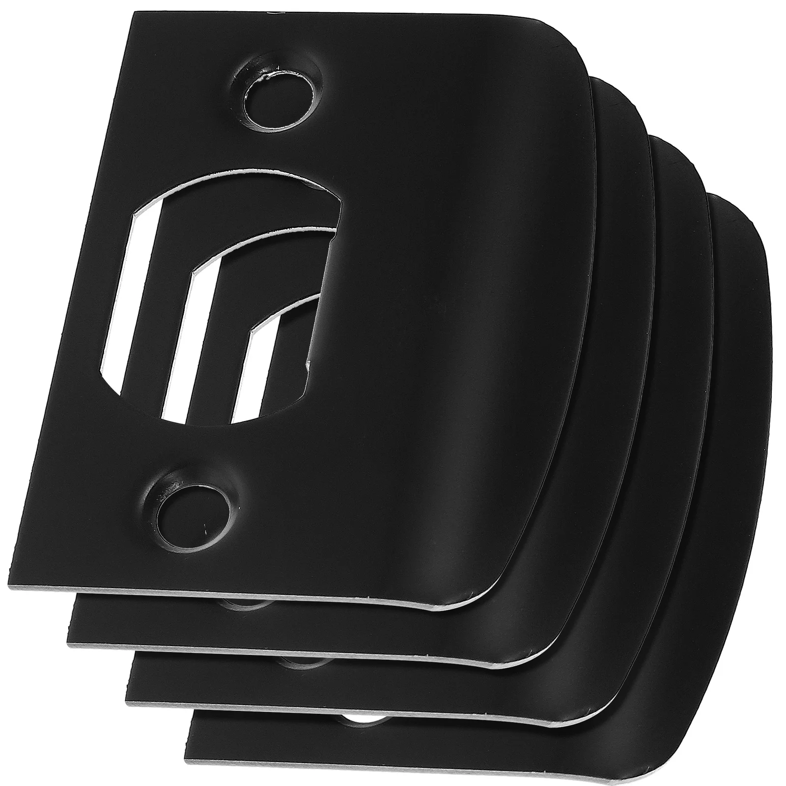 

4pcs Strike Plate For Lock, Metal Latch Plate, Deadbolt Cover Plate, Reinforcement Kit, Hole Filler, Door Strike Plates, Door