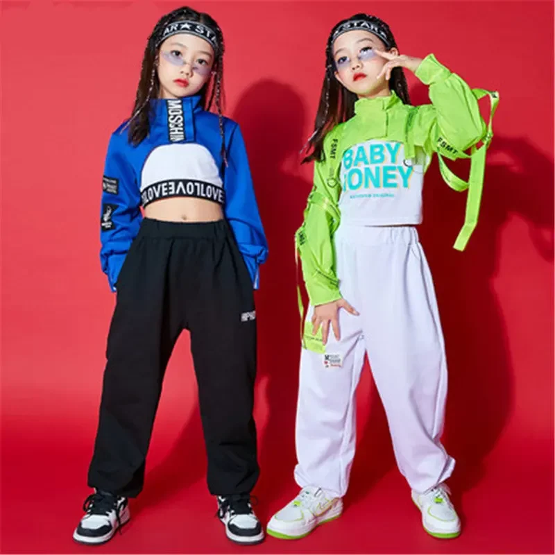 

2024, костюмы для джазовых танцев для девочек, детская одежда для уличных танцев в стиле хип-хоп, одежда для бальных танцев в стиле хип-хоп, сценическая одежда