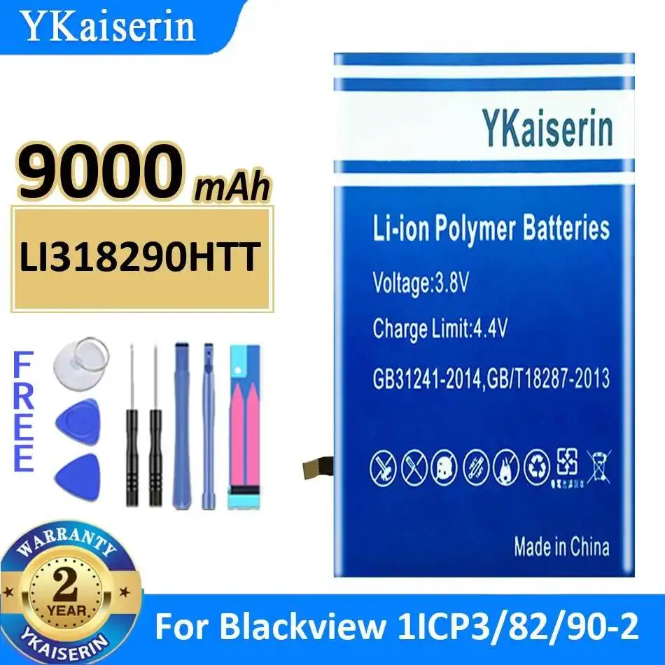 

Для Blackview 1ICP3 82 90-2 LI318290HTT: Высокоэффективная батарея для планшета 9000 мАч с отличной работой при низких температурах