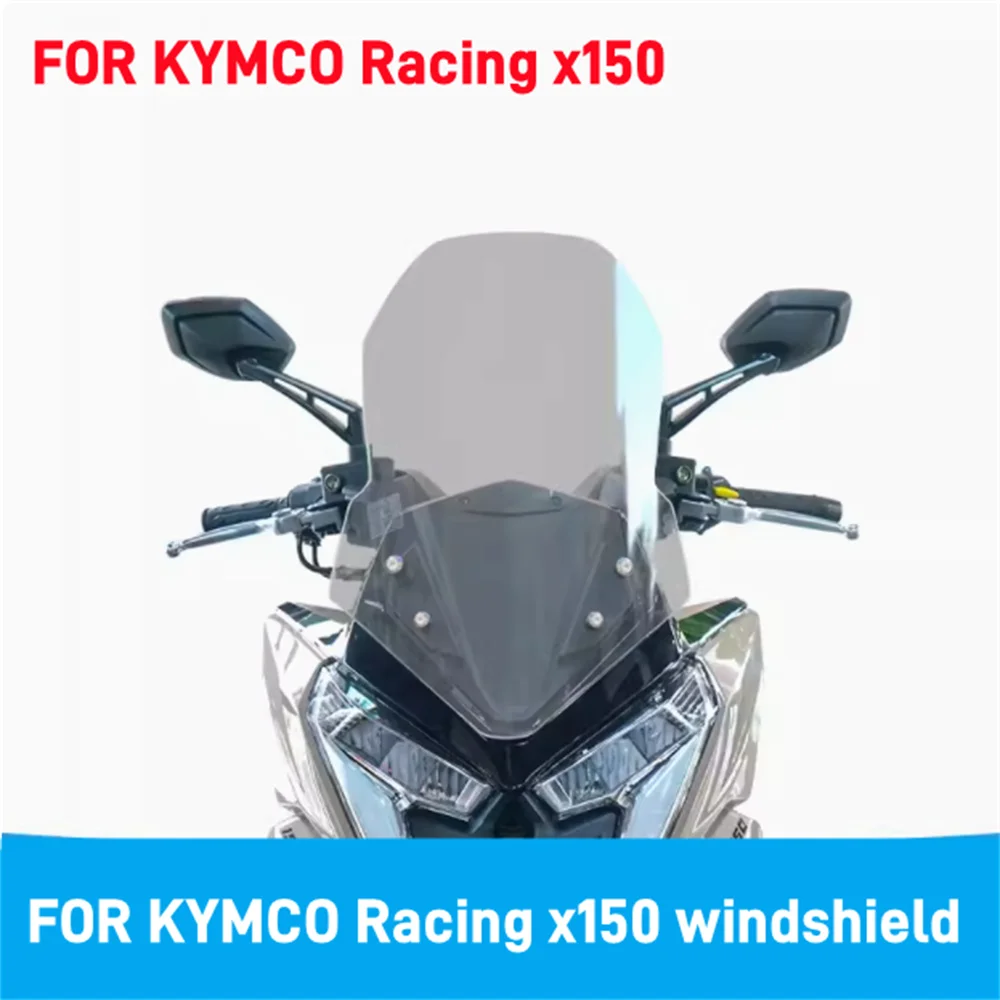 

For KYMCO Racing X150 Front Windshield RKS150 High Windshield Long March Edition Modified Transparent Shield