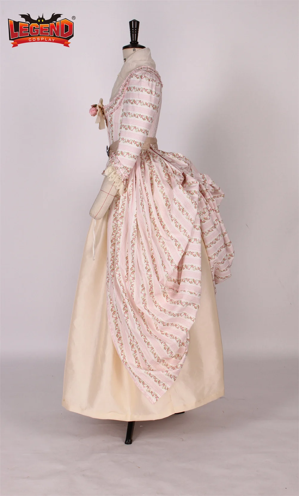 18th Century Costume Woman Robe A La Anglaise Dress Gown Revolution Georgian Era Historical Rococo Marie Antoinette Costume Gown