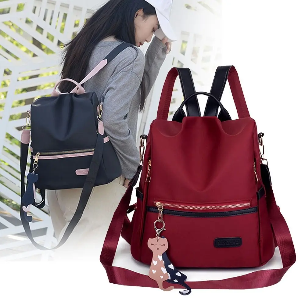 Casual Oxford Backpack Women Waterproof Nylon School Bags For Teenage Girls High Quality Fashion Travel Tote Packbag