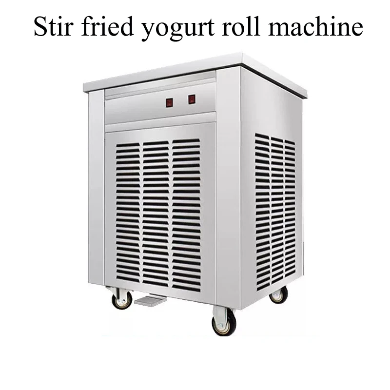Hot Sale New Automatic Rectangular Fried Ice Cream Roll Machine Premium Mixer Included