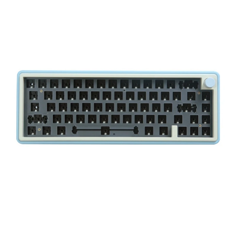 

LMK67 CNC DIY Mechanical Keyboard Kit RGB Hot Swap Bluetooth 5.0/2.4Ghz/Type-C With Knob Gasket Mount Support VIA