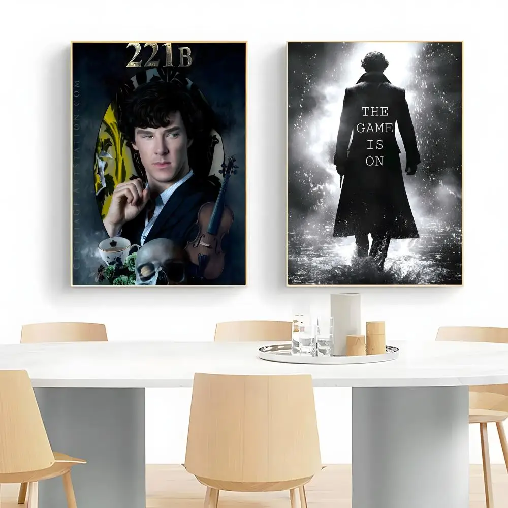 1pc S-Sherlock Holmes Poster Wall Art Print Poster Decorative Mural Home Decor Gift Unframed