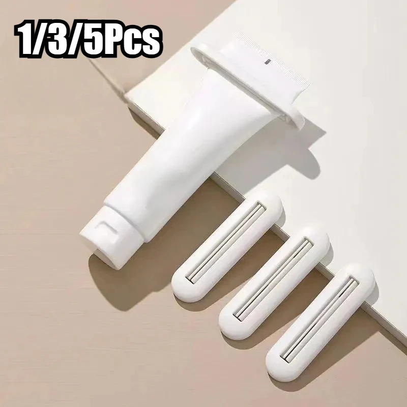 1/3/5Pcs Manual Toothpaste Squeezer Key Clip For Cosmetics Tubes Efficient Paste Extractor Hand Cream Facial Wash Saver Tool Set