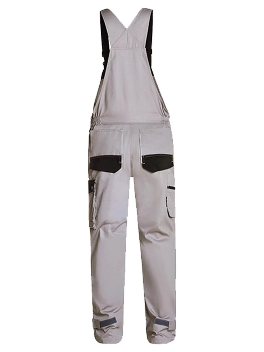 Heavy Duty Work Bib and Brace Overalls with Knee Pads Pocket  dark blue work wear Craftsman Bib Brace Overall