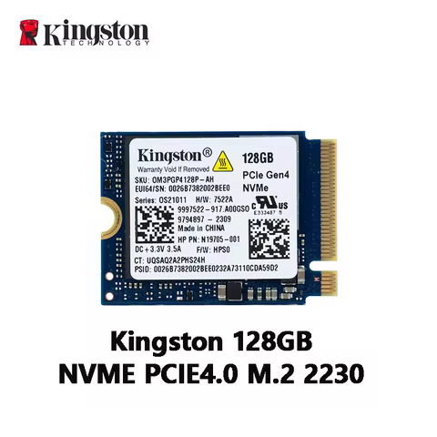 Kingston 128GB Gaming M.2 2230 PCIe NVMe Internal Solid State Drive (SSD) - Stream Deck, Laptop &amp; Desktop Compatible