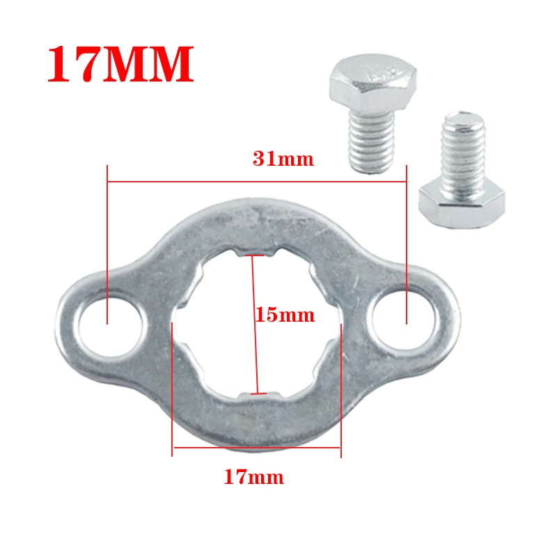 17mm 20mm Front Engine 420# 428# Chain Sprocket Retainer Plate Locker Gasket Screw