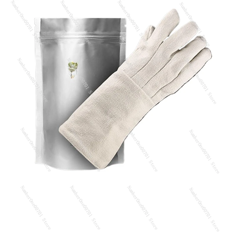 Insulation Heat-Resistant Gloves Ceramic Fiber Thickened Long Anti-Scald Resistance 1000 Degrees Safety Protection