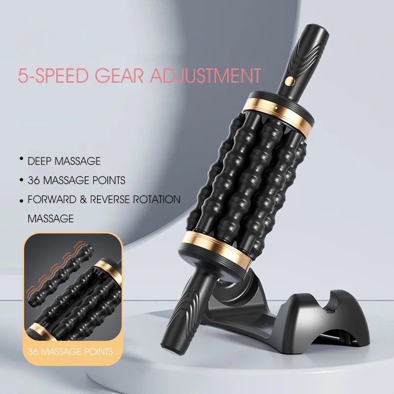 

2024 New Foot Massage Roller for Shiatsu Acupoint Percussion Leg Roller Massager Relief Muscle Pain Relax Stress Massager