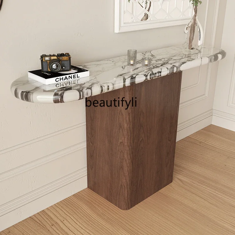 

Opposite the door, home entry shoe cabinet, entrance cabinet, integrated villa, modern light luxury, high-end retro partition