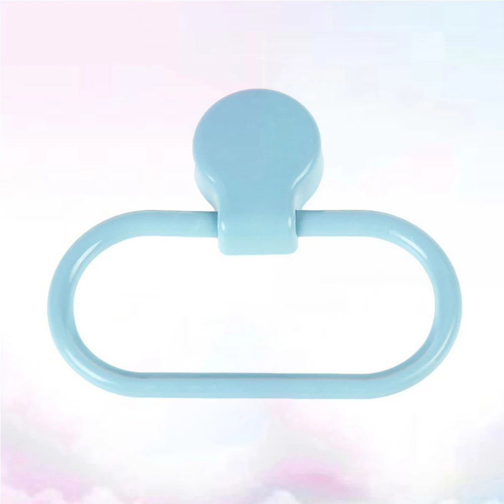 Towel Ring Pink Bathroom Accessories Rack Self Adhesive Holder Hand for Wall
