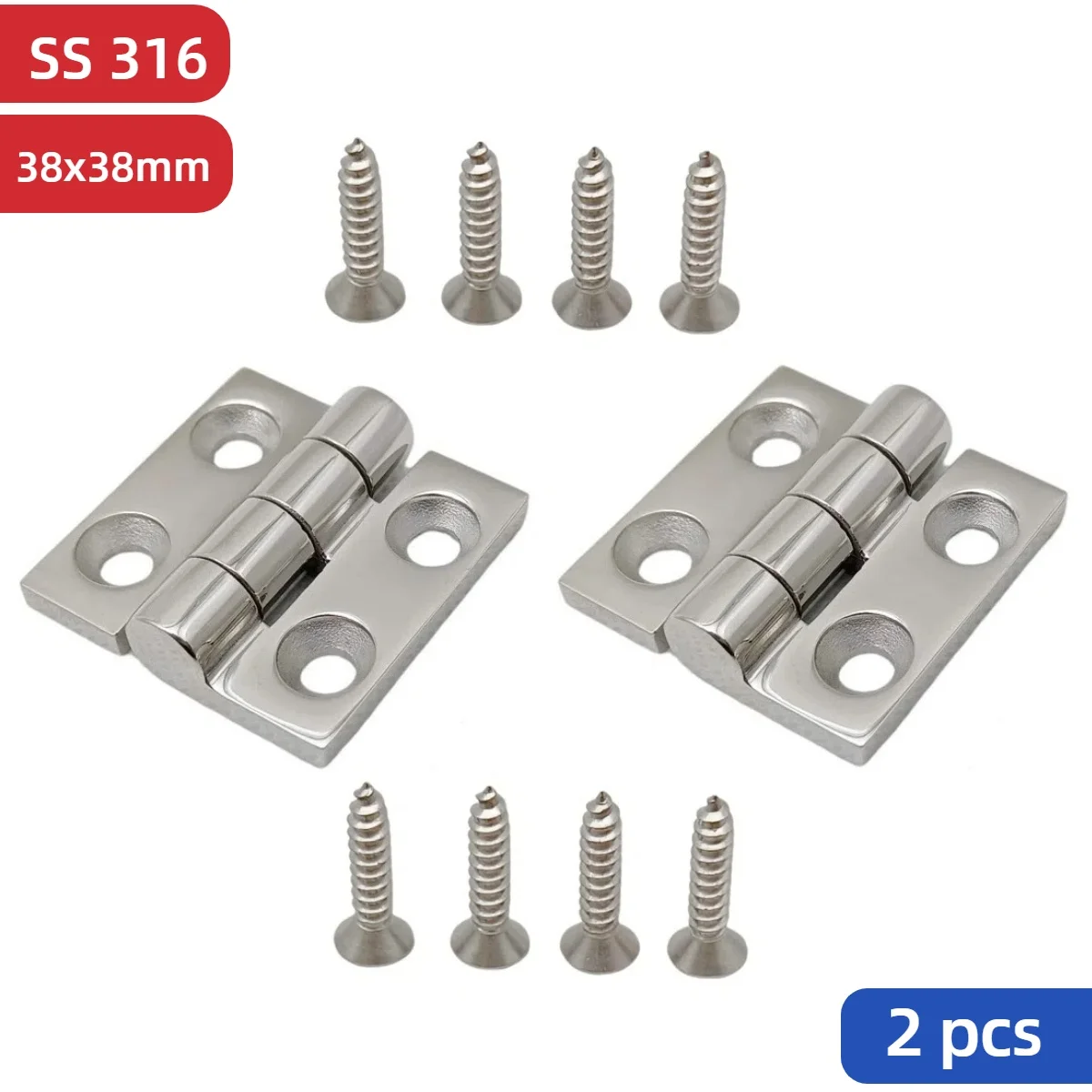 

2 шт. морской класс 316, аксессуары для лодок из нержавеющей стали, сверхмощные петли для лодок, 1,5-дюймовая петля для дверного шкафа