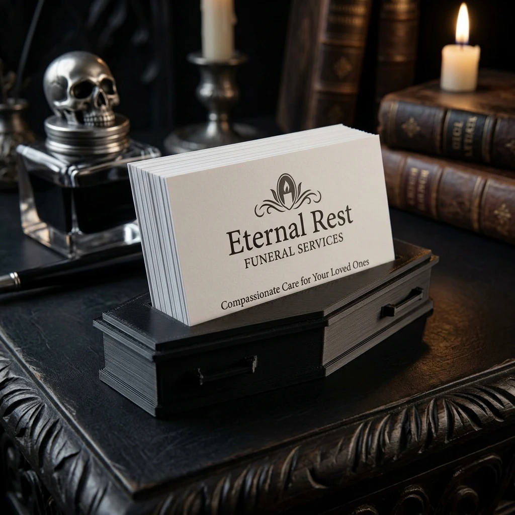 Halloween Card Stand Novelty Desktop Ornament Office Business Card Display Bracket Creative Gothic Decor Business Card Holder