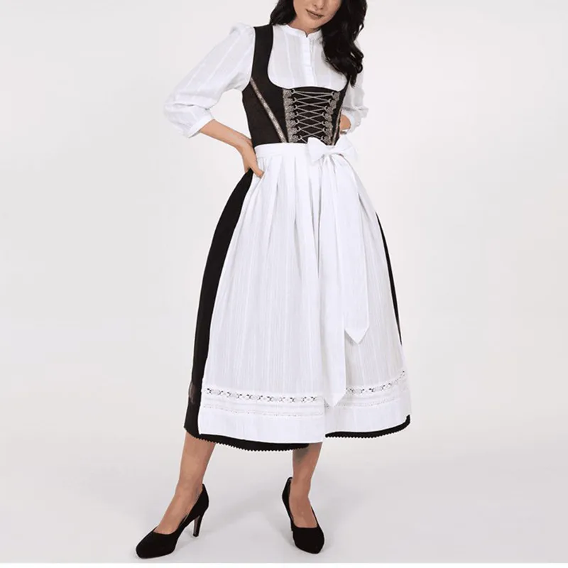 

Хэллоуин Косплей Пивная Горничная Длинный Доктор Женский Костюм Слуга Сценическое Представление Традиционная Китайская Этническая Женская Одежда