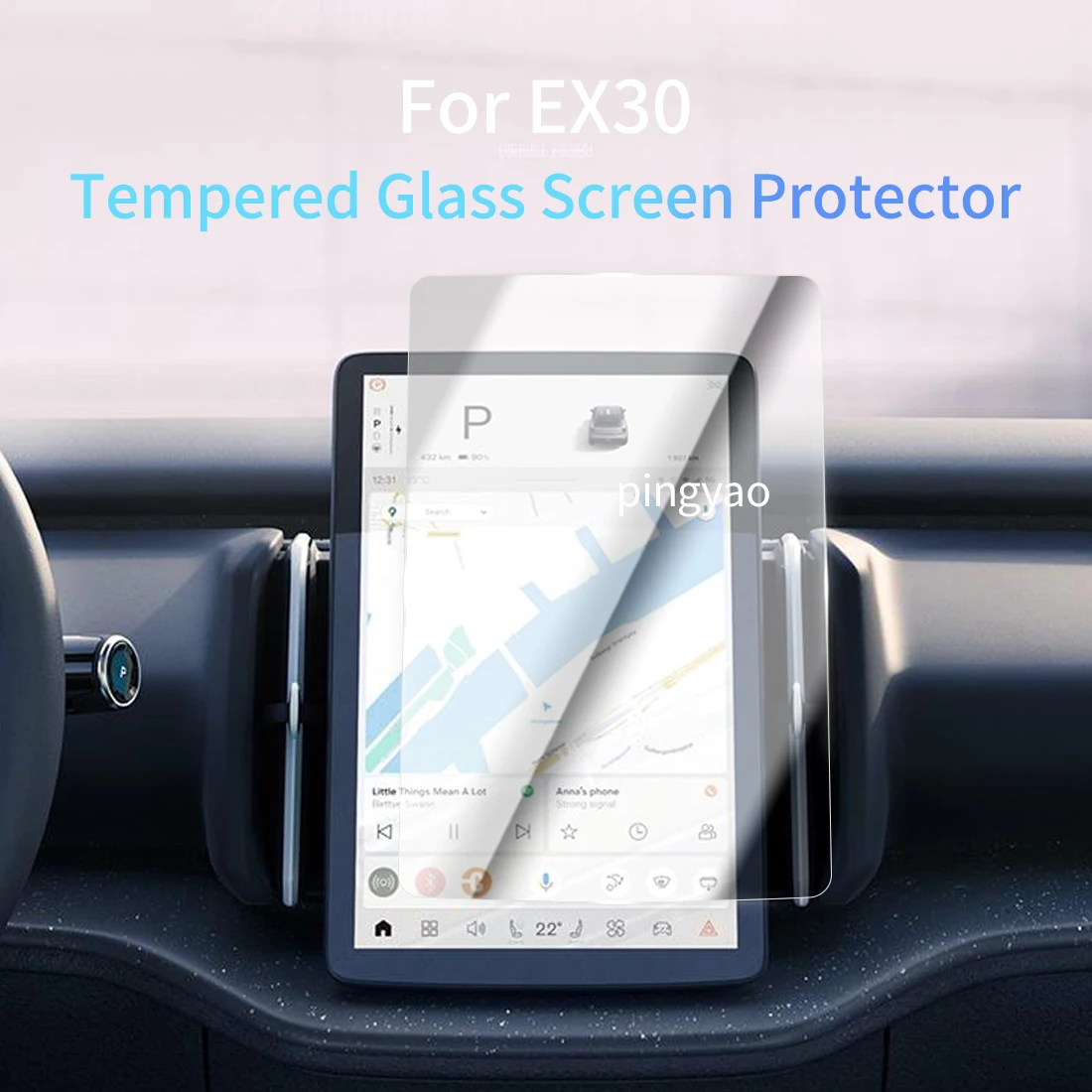 

Car Sticker Screen Protector Navigation Display Tempered Glass Protective Film Car Accessories Vehicle For Volvo EX30 2025