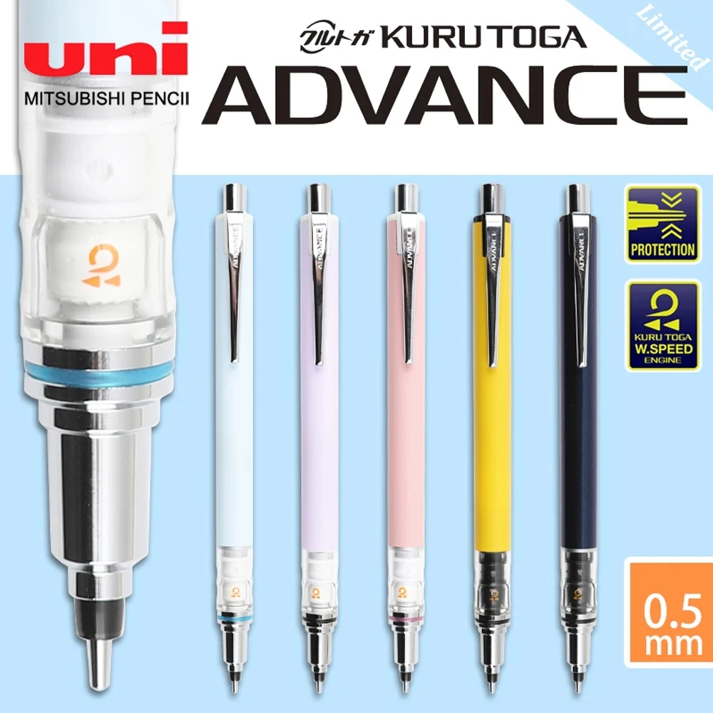 

1 Pcs Japan UNI KuruToga Mechanical Pencil M5-559 Lead Core Automatic Rotation Limited Double Speed Anti-Broken Core Stationery