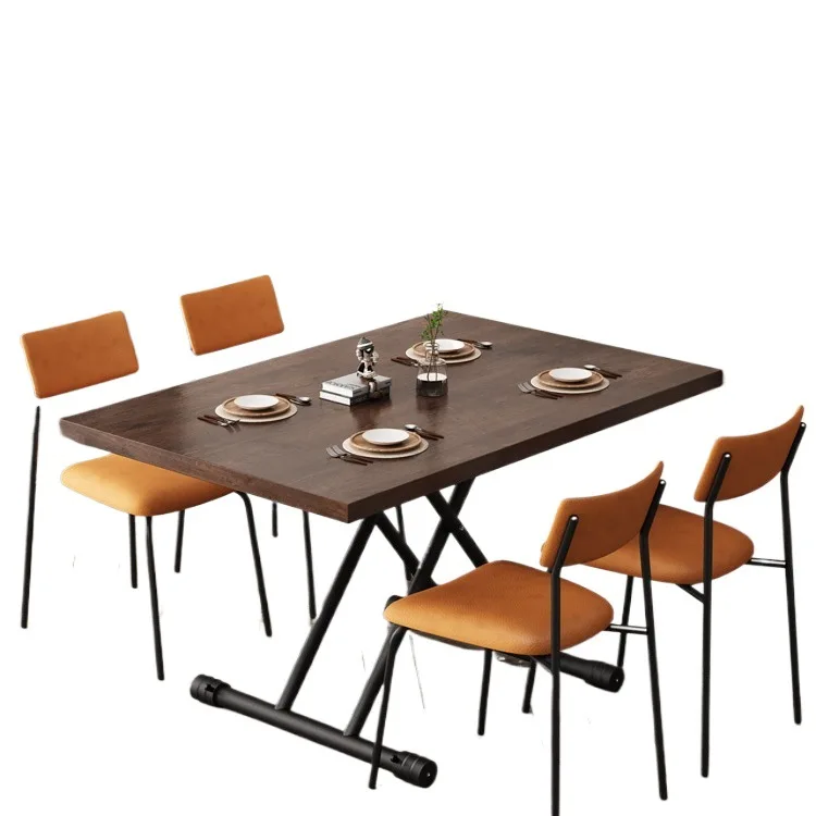 Simple household use, foldable dining table, Japanese multi-function lifting table