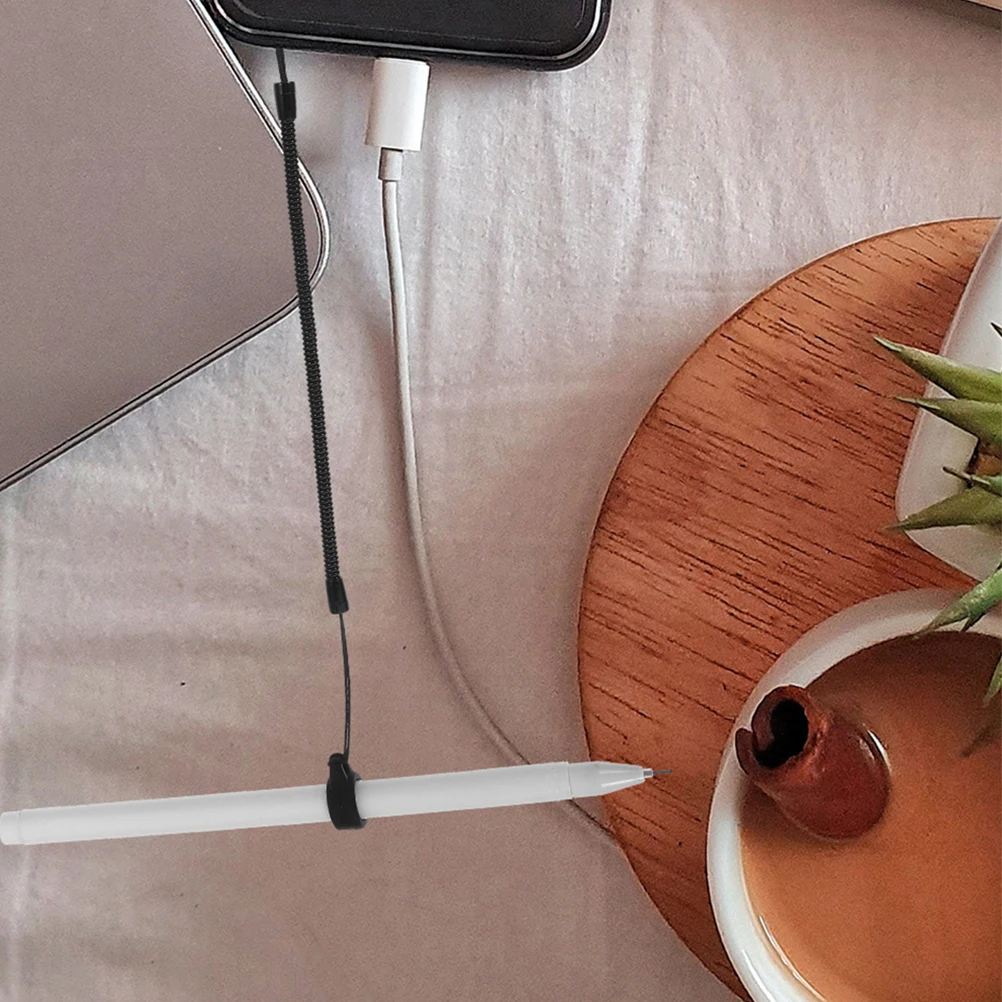 

8 pcs Phone Lanyard For Stylus Pen Spring Coiled Rope Anti-Lost Tether For Keys Earphones Office School Travel Use Tool Safety