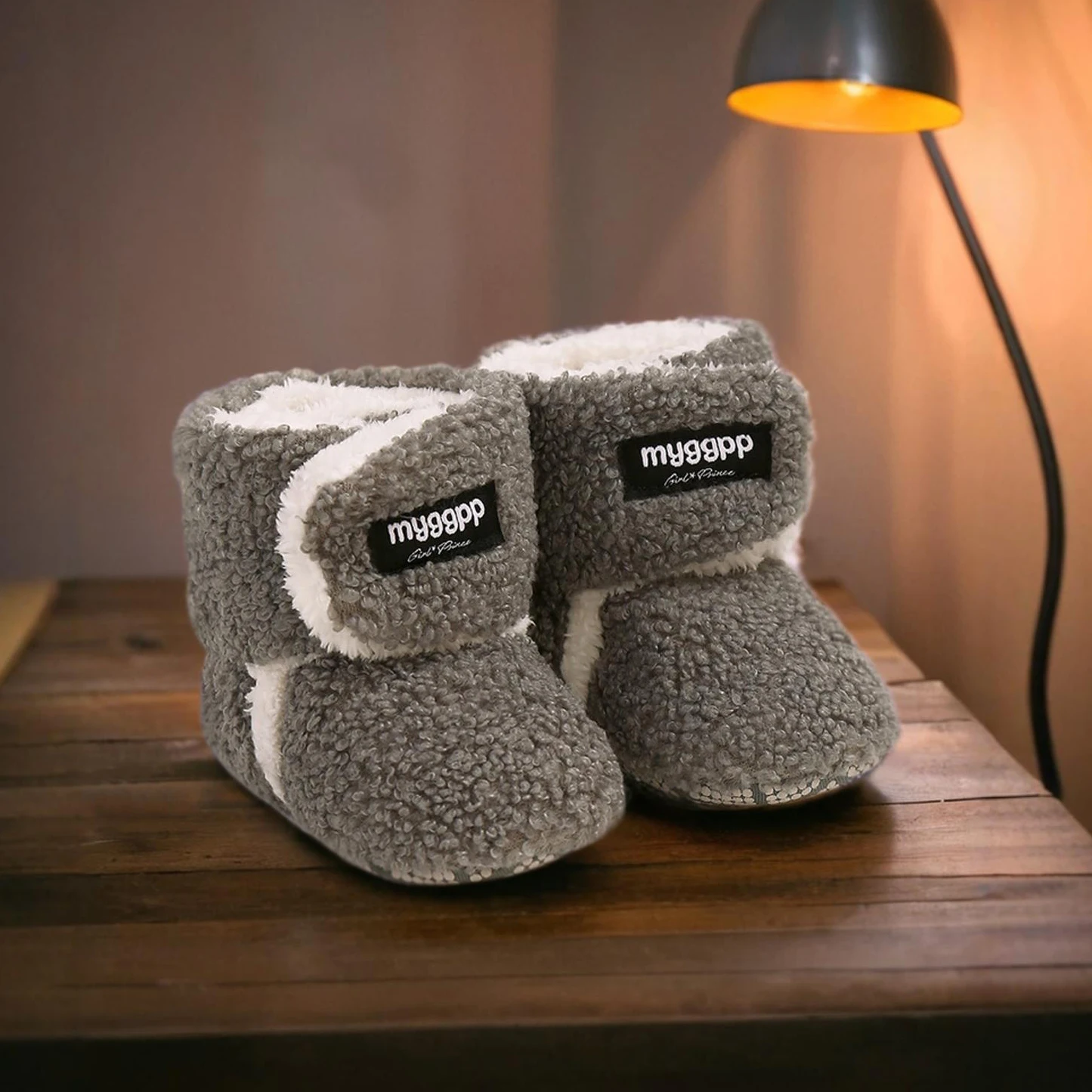 أحذية شتوية للرضع والأطفال الصغار - أحذية قماشية لطيفة لمنتصف الساق مع مقدمة مستديرة، طراز بريبي، لون خالص، ديسي مستوحى من الطراز العتيق #5