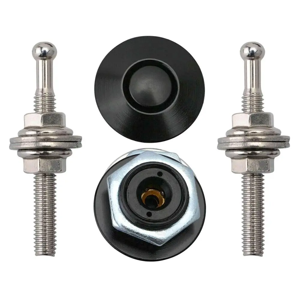 1Pcs Colorful Quick Release Push Button Latch Clip Body Kit Front Bumper Hood Pin Aluminum Car Accessory Engine Bonnet Lock