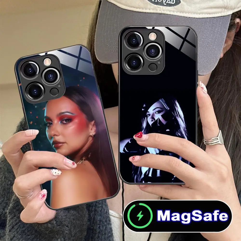 

Jade Thirlwall Mobile Phone Case for iPhone 16 15 14 13 12 11 Pro Max Plus Mini MagSafe Glass Colour Protective Luxury Pretty
