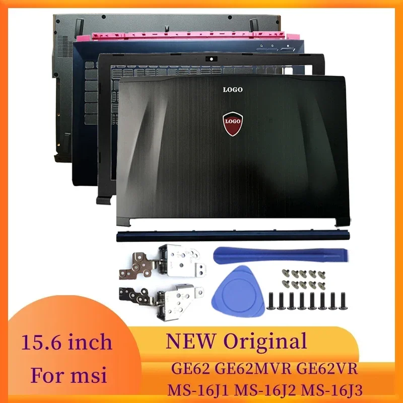 NEW For MSI GE62 GE62MVR GE62VR MS-16J1 16J2 16J3 Laptop LCD Back Cover Case/Front Frame/Hinges Cover/Top Case/Bottom Case