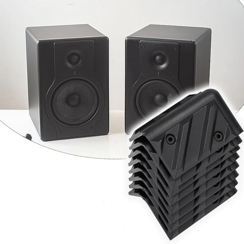 

4pcs Speaker Corner Protectors Plastic Amplifier Stage Cabinets Accessories Replacement Stackable Guard Wrap Corner Protectors
