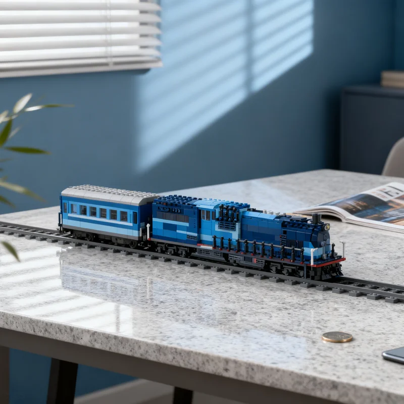 1466pcs MOC AWVR 777 Train RC Train Model Building Blocks Toy Display Education Birthday DIY Brick Creative Assemble Collection
