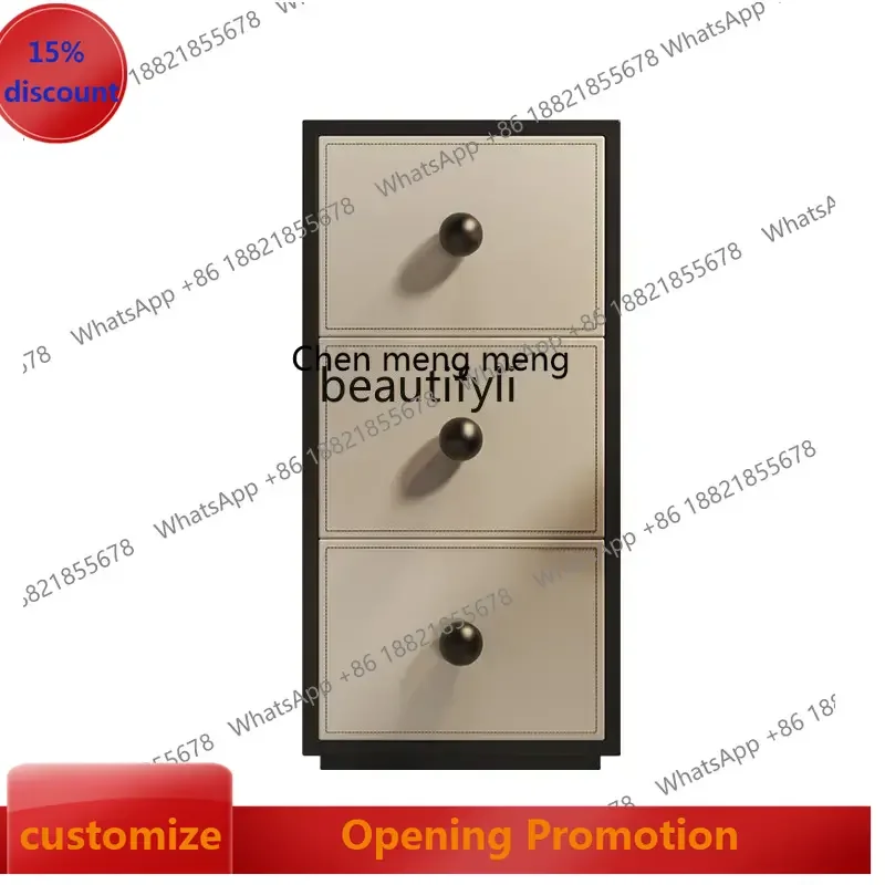 

ss7486 Simple Modern Solid Wood Bedside Cabinet Small Mini Ultra Narrow Gap Storage Side Cabinet chest of drawers for bedroom