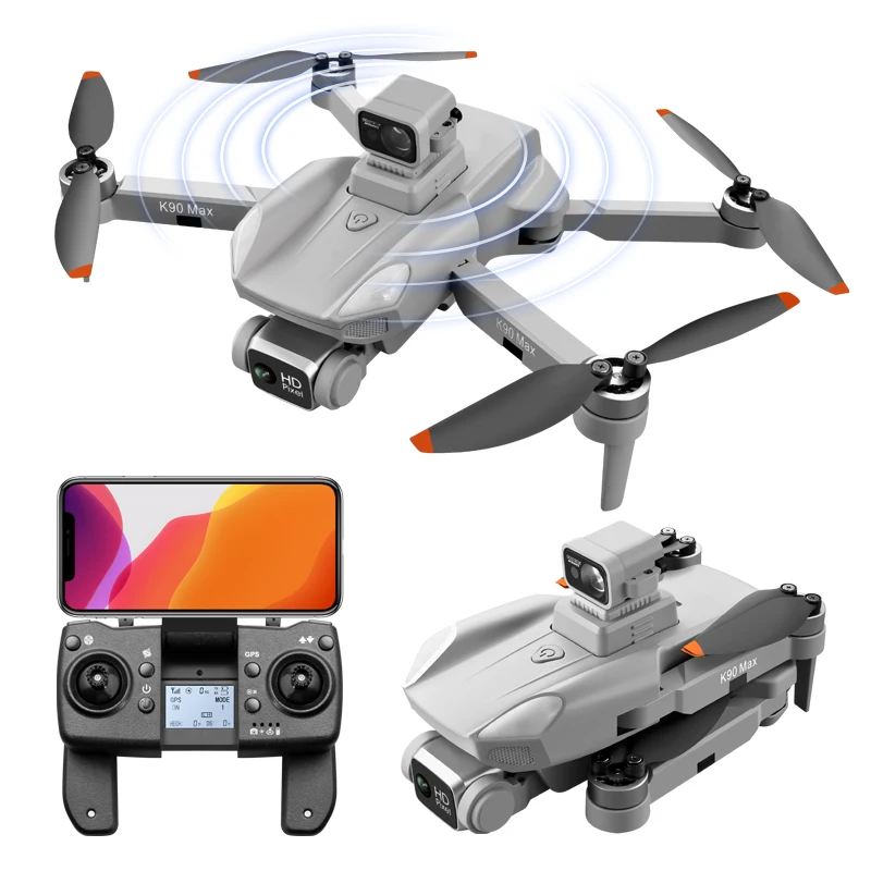 New GPS Drone K90 MAX 5G WIFI 4K HD Professional Cameras 360 Degree Laser Obstacle Avoidance Brushless Motor FPV Distance 1.5KM