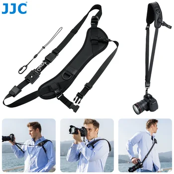 JJC Swiss Camera Shoulder Strap Quick Release for Canon R8 10R R5 R6 Nikon Z6 D5300 D7500 Sony A9III A7IV A7III ZVE10 ZV1